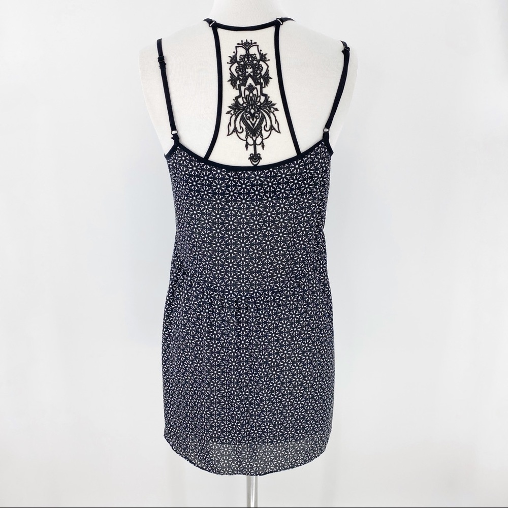 Floral Tattoo Embroidered Mesh Racerback Bralette - Picture 6 of 12